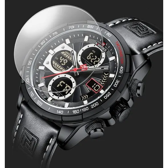 Чоловічий наручний годинник Naviforce Fly (Black) - фото 8