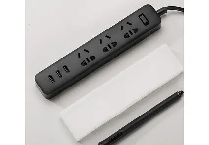 Подовжувач XiaomiXiaomi Power Strip (3 розетки + 3 USB-port) Black (XMCXB01QM) (NRB4028CN) - фото 3