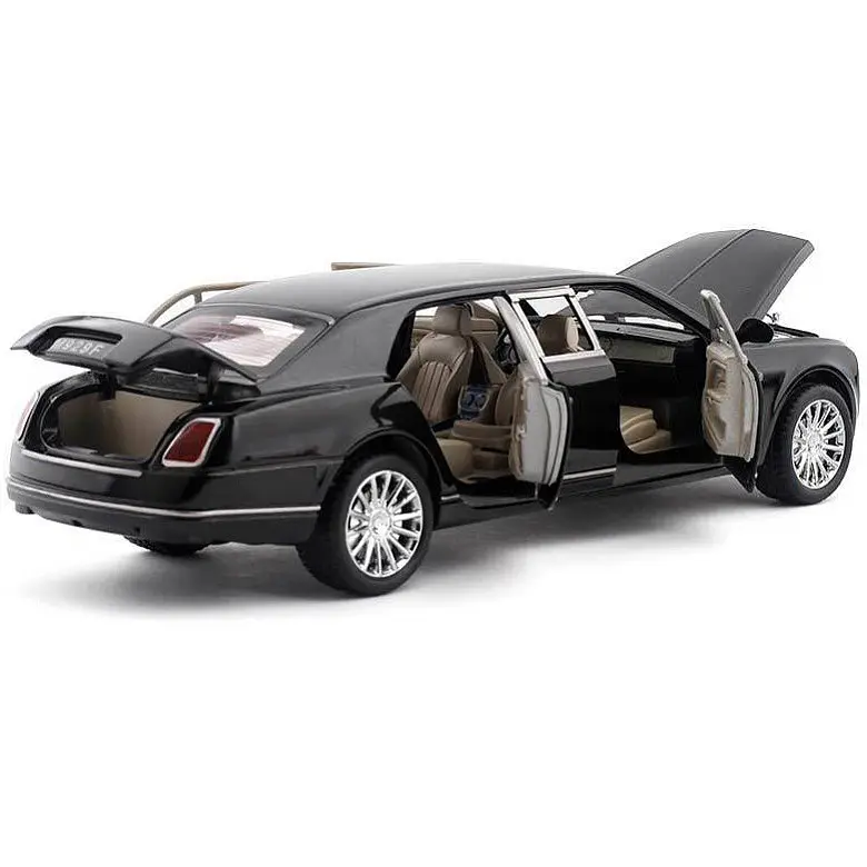 Колекційна металева модель седана АвтоЕксперт Bentley Mulsanne з інерцією, світлом та звуком 1:24 - фото 3