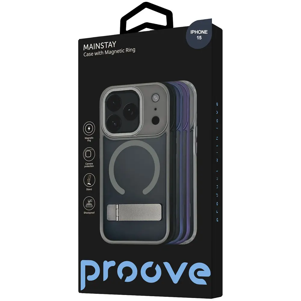 Чохол Proove Mainstay Case with Magnetic Ring iPhone 15 в асортименті - фото 2