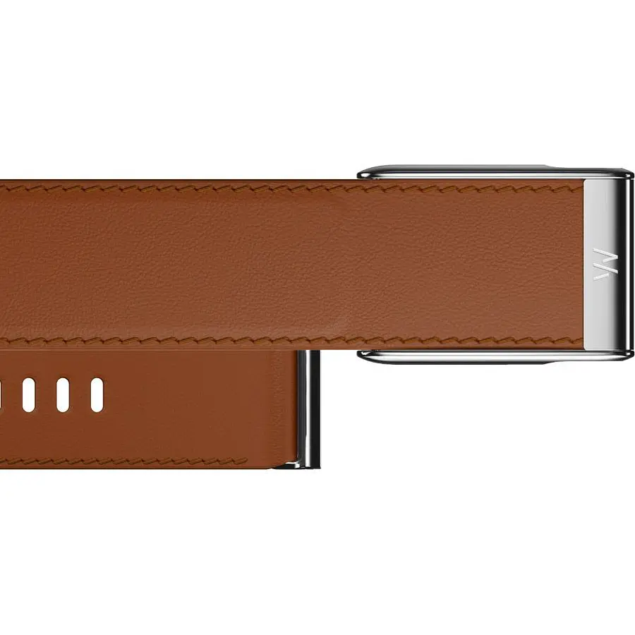Ремінець Whoop LeatherLuxe Straight для Whoop MG Life Chestnut/Cream with Titanium L/XL [166330] - фото 2