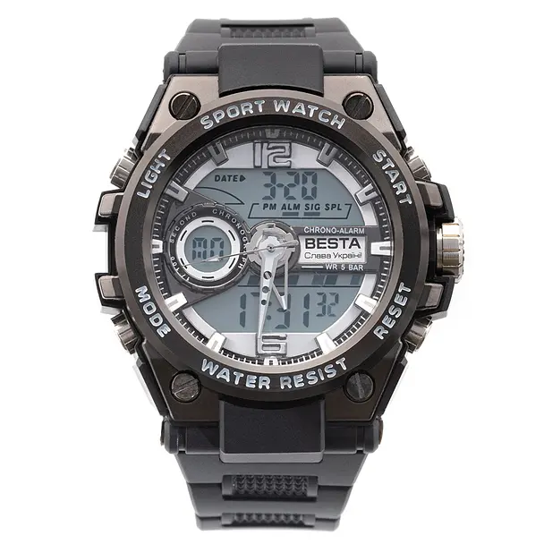 Наручний годинник чоловічий Besta Sport Чорний (2995) - фото 9