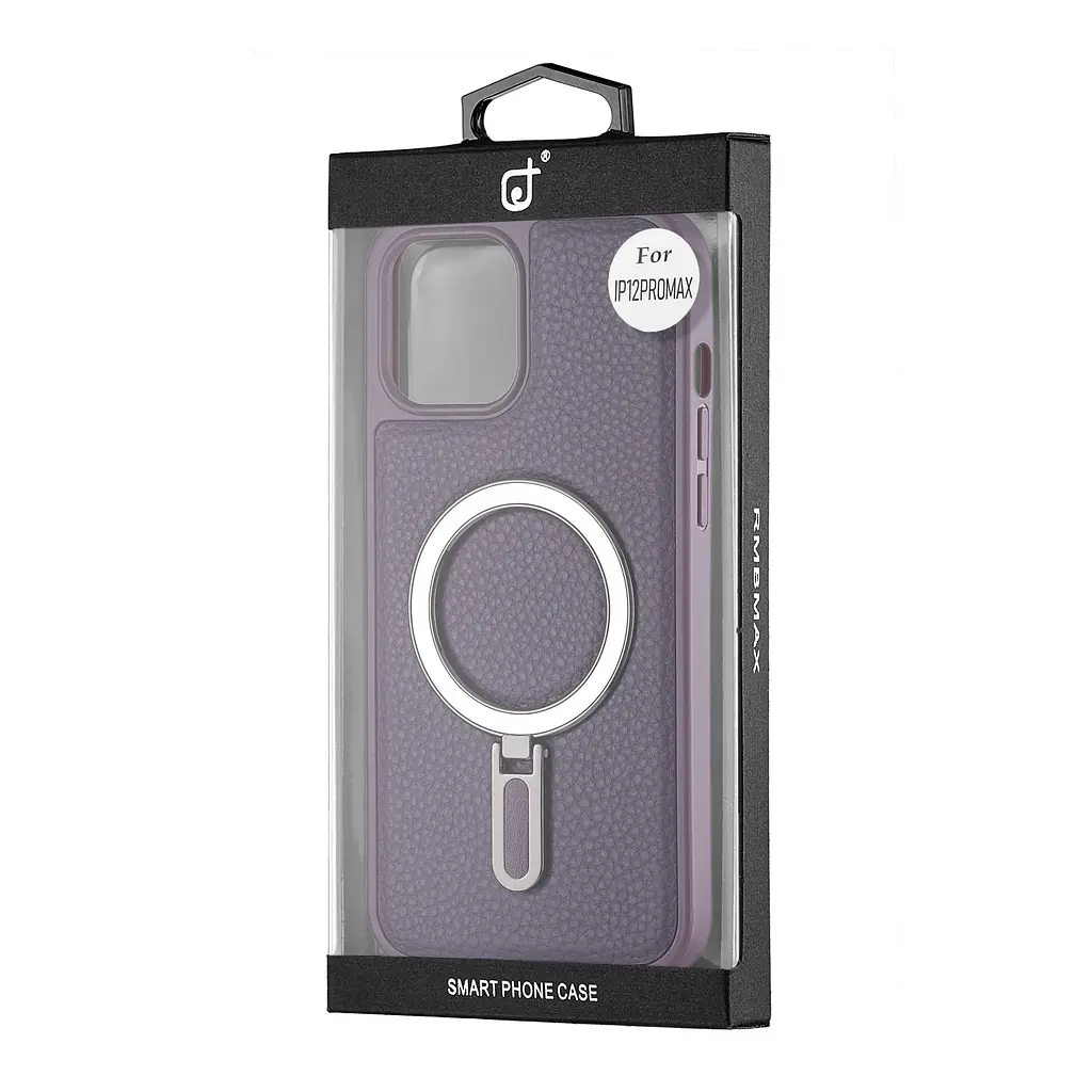 Чохол Jinduka Leather Ringo iPhone 12 Pro Max Purple - фото 2