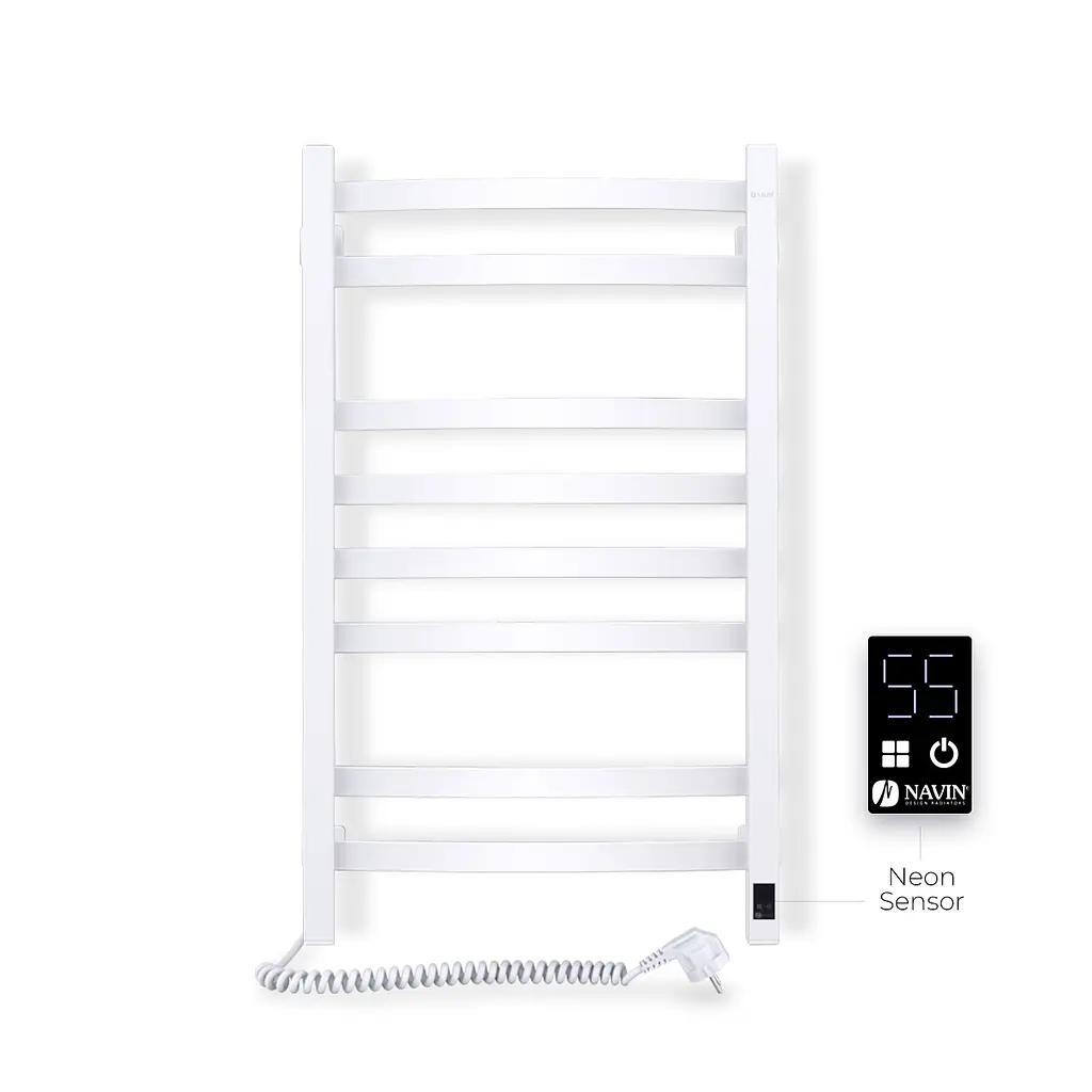 Електрична рушникосушка Navin Avalon 480x800 Sensor ліва, біла 10-043153-5010, Білий, Ліве, Електронний - фото 3