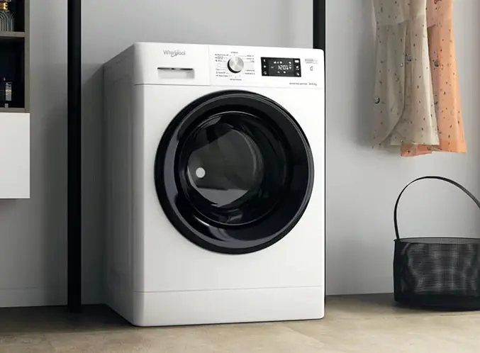 Прально-сушильна машина Whirlpool фронтальна , 8(6)кг, 1400, A, 60см, дисплей, пара, інвертор, білий (FFWDB864349BVUA) - фото 2