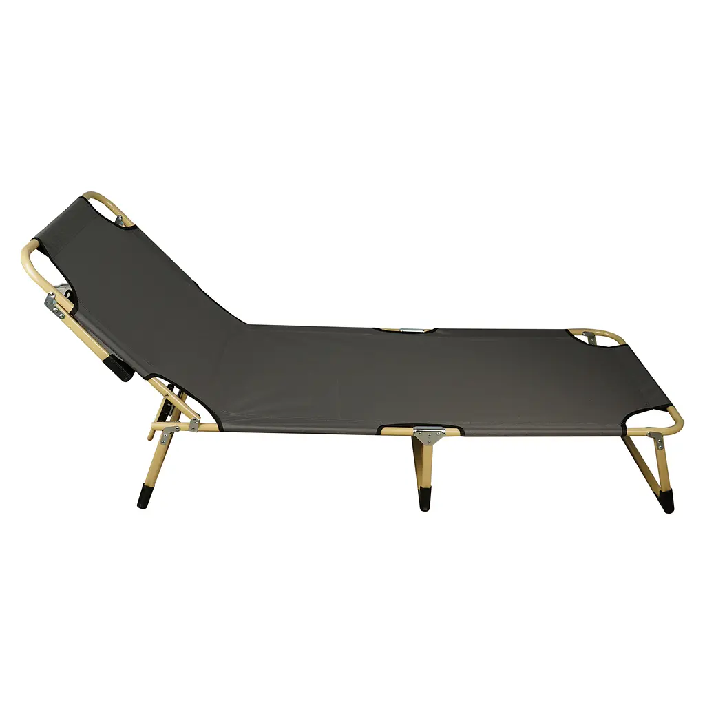 Шезлонг Market Union складной серый - фото 3