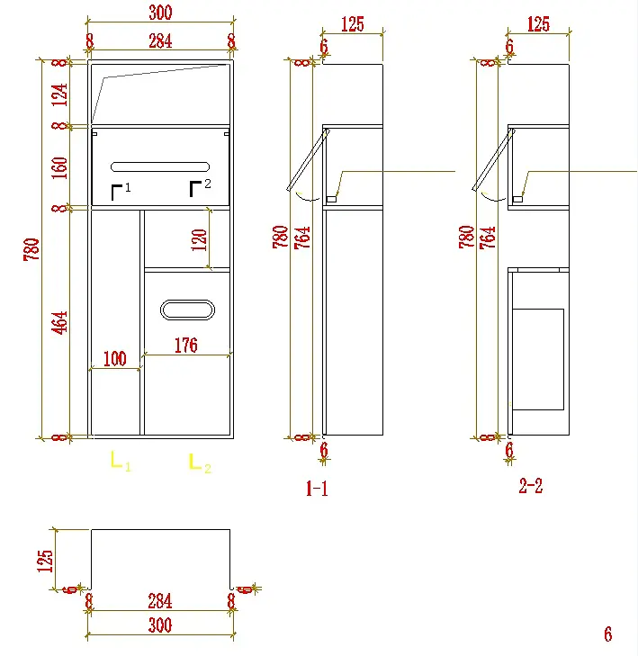 Полка в туалет Nett TBP-70, металлическая встроенная Черный - фото 4