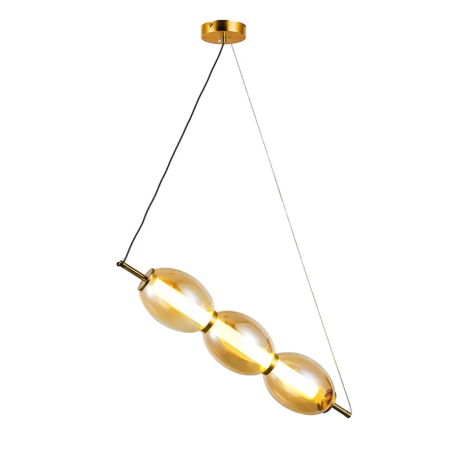 Світильник підвісний LED Levistella 800P3171 (110x450) AM, 9W, бронзовий, регульований, для вітальні - фото 2