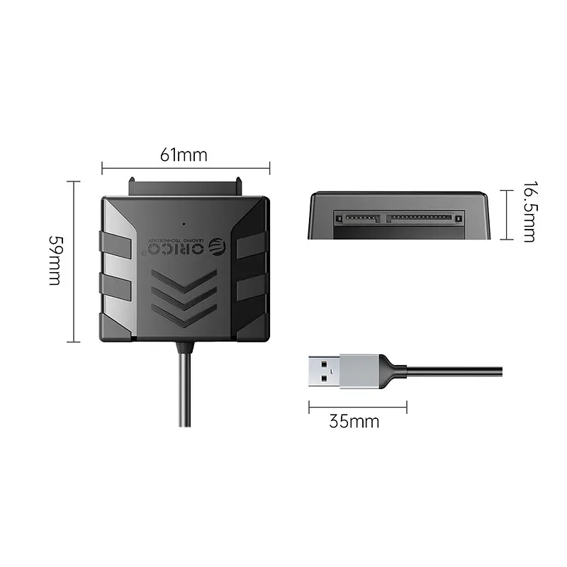 Адаптер ORICO SATA - USB 3.0 для SSD/HDD 2.5" кабель перехідник для жорсткого диска (SKU-071) - фото 7