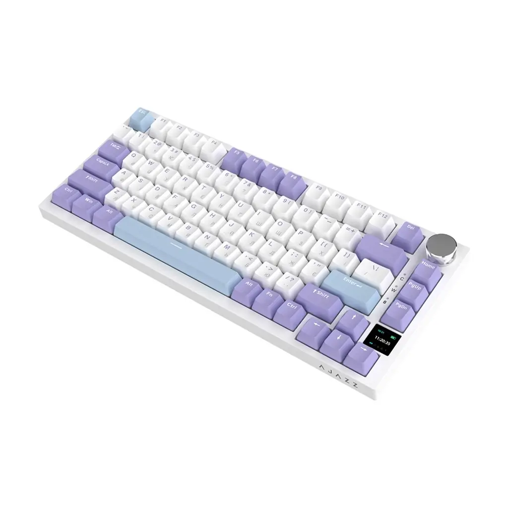 Клавіатура Ajazz AK820 Pro Gift Switch Purple RGB USB/Wireless/Bluetooth UA Purple (AK820PRO-G-PWB) - фото 7