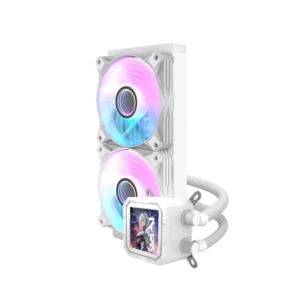 Система жидкостного охлаждения DARKFLASH DV240S WHITE - фото 3