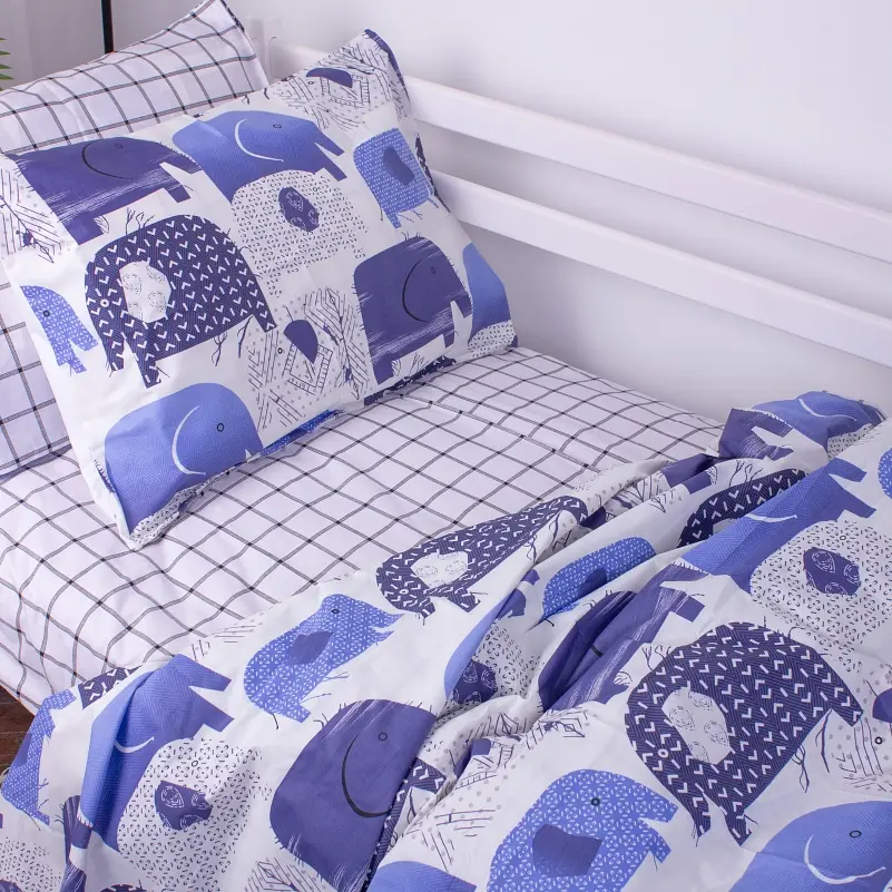 Комплект постільної білизни MirSon Kids Time 17-0133 Elephant, дитячий - фото 3