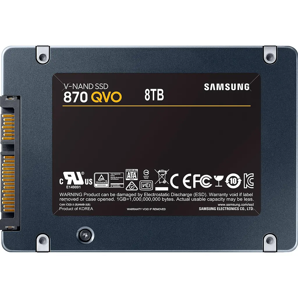 SSD накопичувач Samsung 870 QVO 8 TB[MZ-77Q8T0BW] [122177] - фото 2