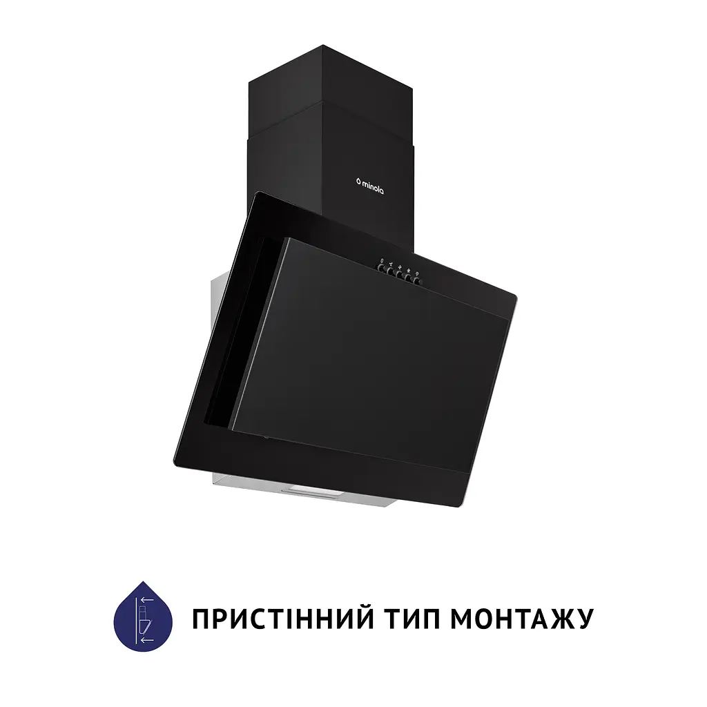 Витяжка декоративна похила Minola HDN 6124 BL LED - фото 2