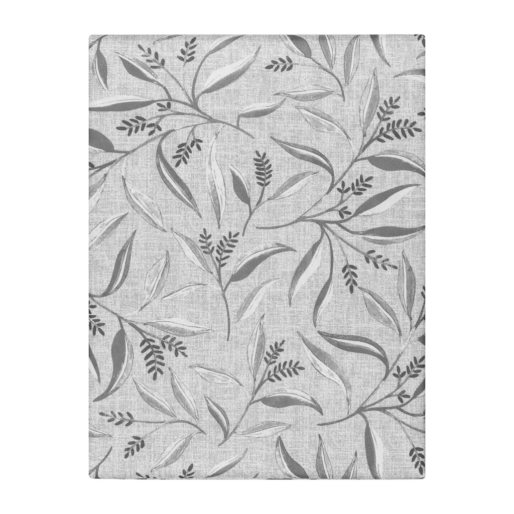 Скатертина Ardesto Grey leaves 120х140см, 100% поліестер, cірий (ART07GL) - фото 2