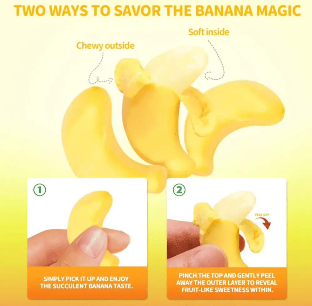 Желейні цукерки Amos Peelerz Banana 170г - фото 6
