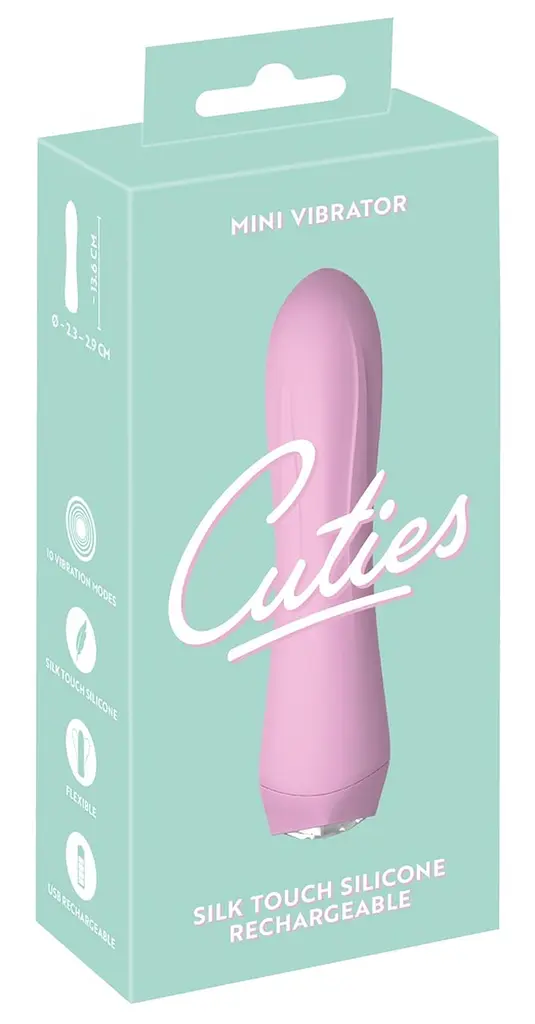 Вибратор Cuties Mini 13.6 см розовый - фото 9