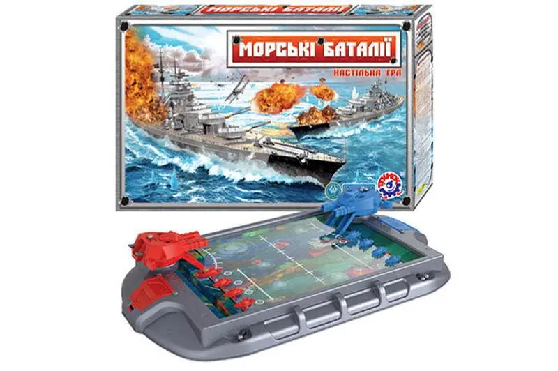 Настільна гра 1110 "Морські баталії" у коробці ТЕХНОК