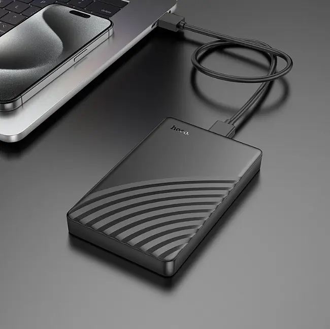 Зовнішня кишеня Hoco HB46 USB3.0 2.5-inch SATA hard drive enclosure Black - фото 3
