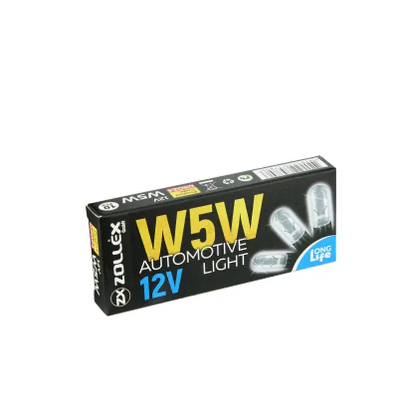 Автолампа Zollex W5W 12V - фото 3