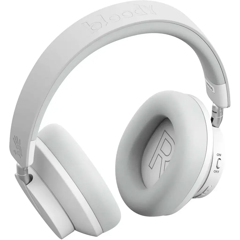 Навушники Bloody A4Tech MH390 Bluetooth v5.3 + 3.5 Jack White (MH390 (White)) - фото 2