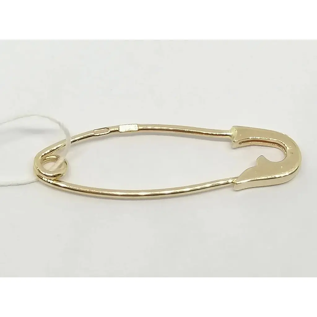 Золота брошка-шпилька Гаразд з фіанітами. 3583387 - фото 3