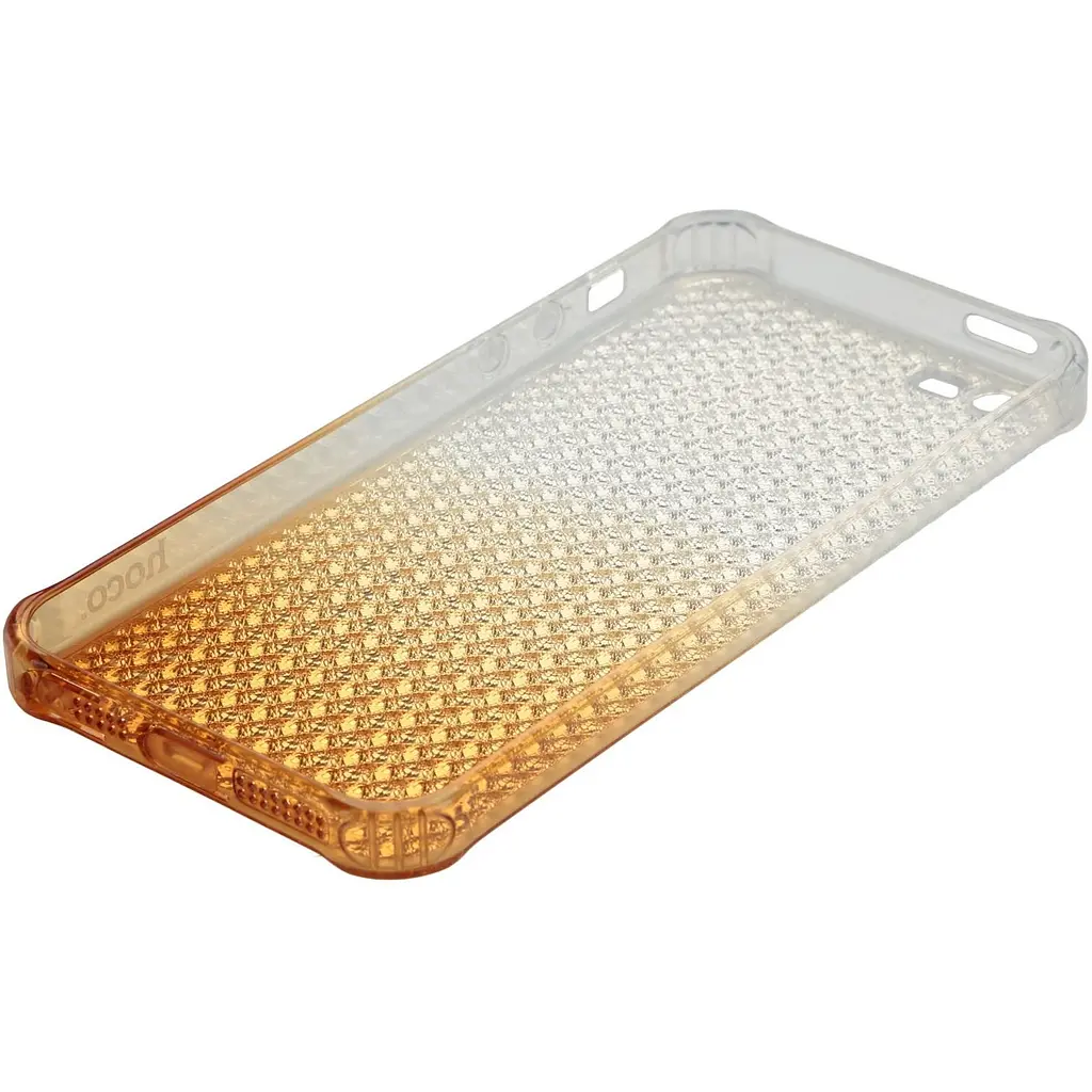 Чехол-накладка Hoco TPU cover Diamond series Gradient iPhone 5/5s/SE Yellow - фото 2
