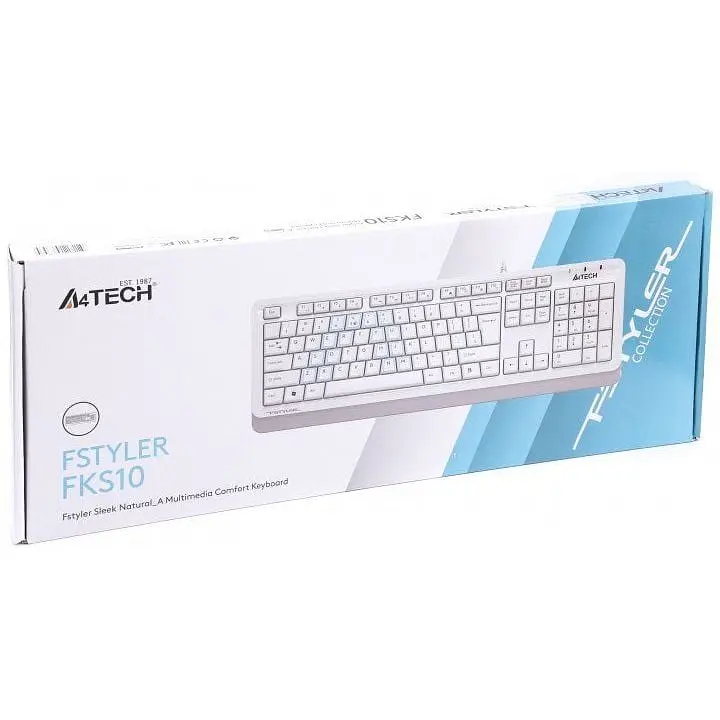 Клавіатура дротова A4Tech Fstyler FKS10 White - фото 4