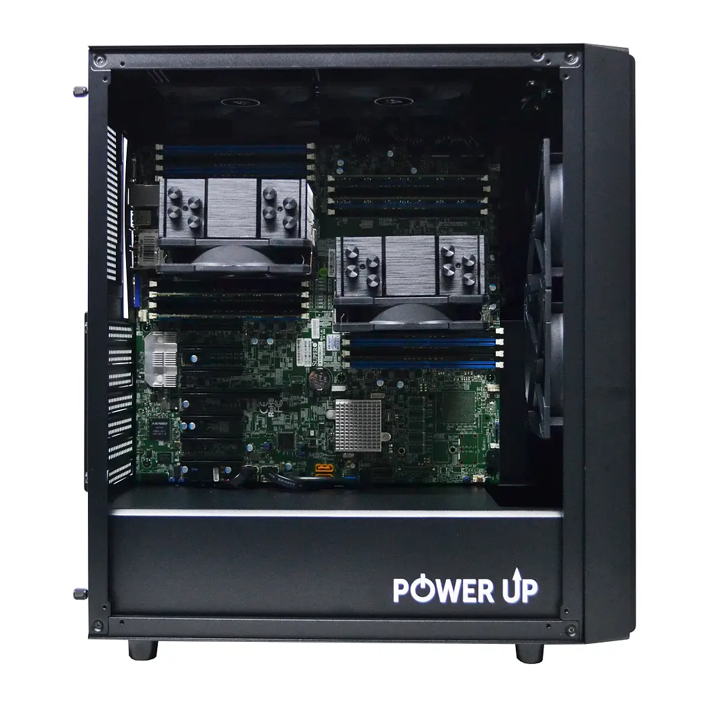 Сервер Tower Power Up #124 Xeon E5 2699 v4/128 GB/SSD 512 Gb x 2 - фото 2