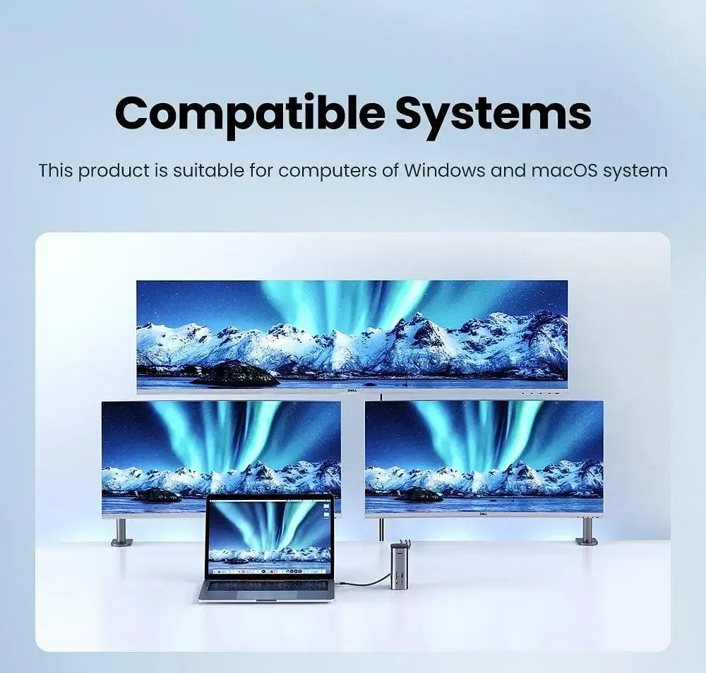 USB-хаб Ugreen USB-C Multifunctional Docking Station(13-in-1) (UGR-90325) - фото 4