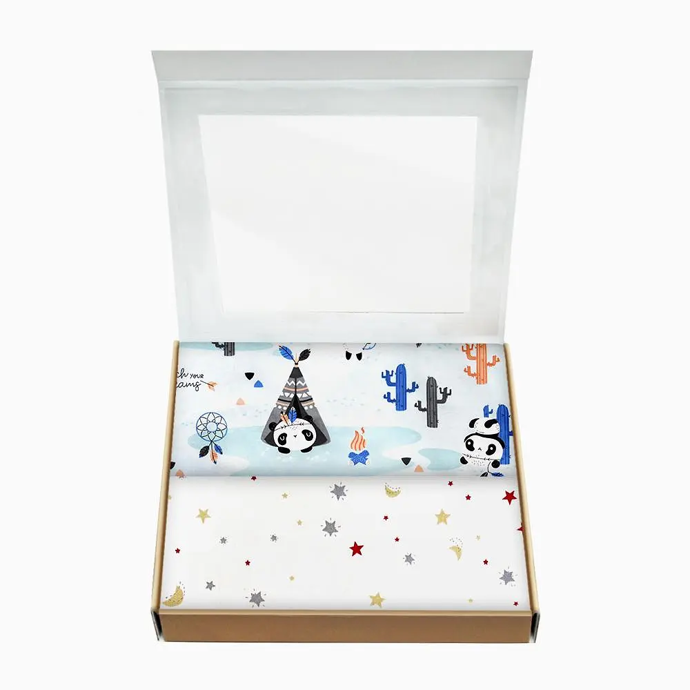 Багаторазові пелюшки дитячі STARS & PANDA 2шт COSAS (4822052035740) - фото 2