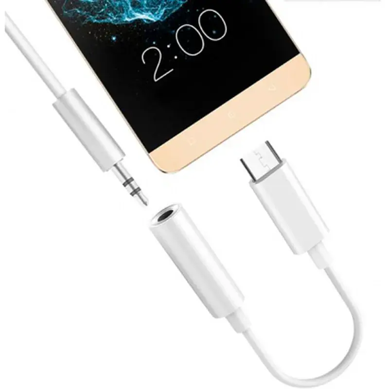 Перехідник Lapara USB Type-C Male - Audio AUX mini jack 3,5 mm Female (LA-Type-C-Audio-3.5mm white) - фото 5