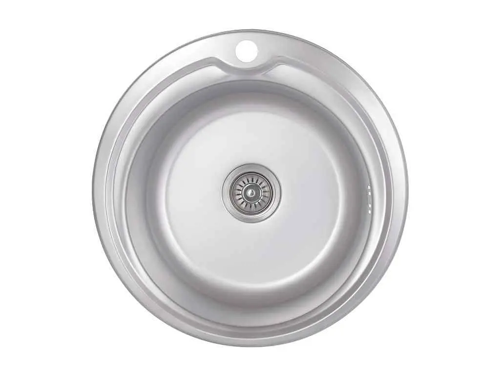 Мийка врізна Brinex 510x510х180мм 1 510-D, Satin 0,8мм BRIN510SAT08