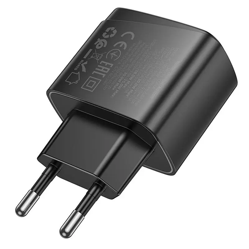 МЗП Hoco CS61A Bright PD30W+QC3.0 (1USB-A/1C) Black - фото 5