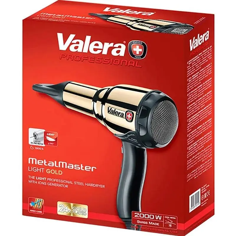 Фен Valera Swiss Metal Master Light Gold [584.01/I GOLD] [79220] - фото 4