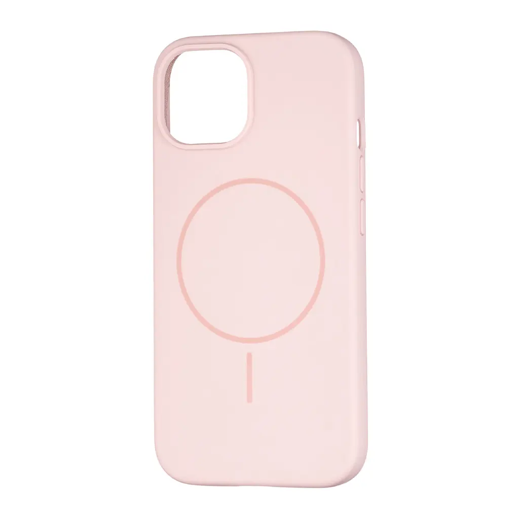 Чохол Silicone Case Full Cover with MagSafe iPhone 15 Pink Sand