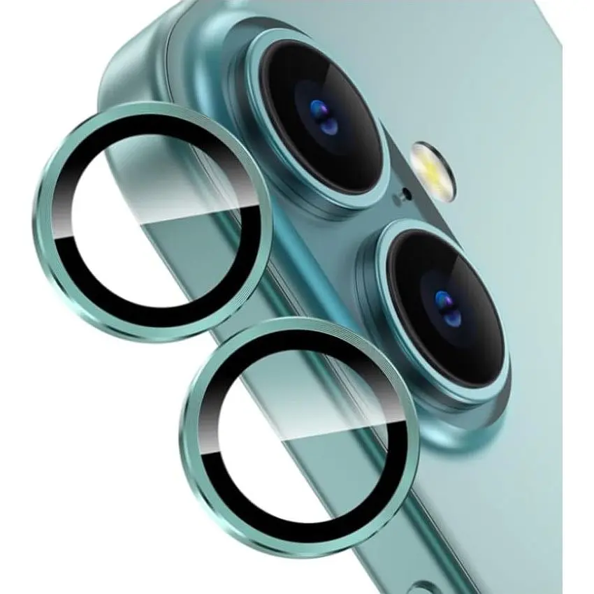 Захисне скло на камеру iLera FocusPro Lens для Apple iPhone 16/16 Plus Green (iLFPGre16) [124805] - фото 3