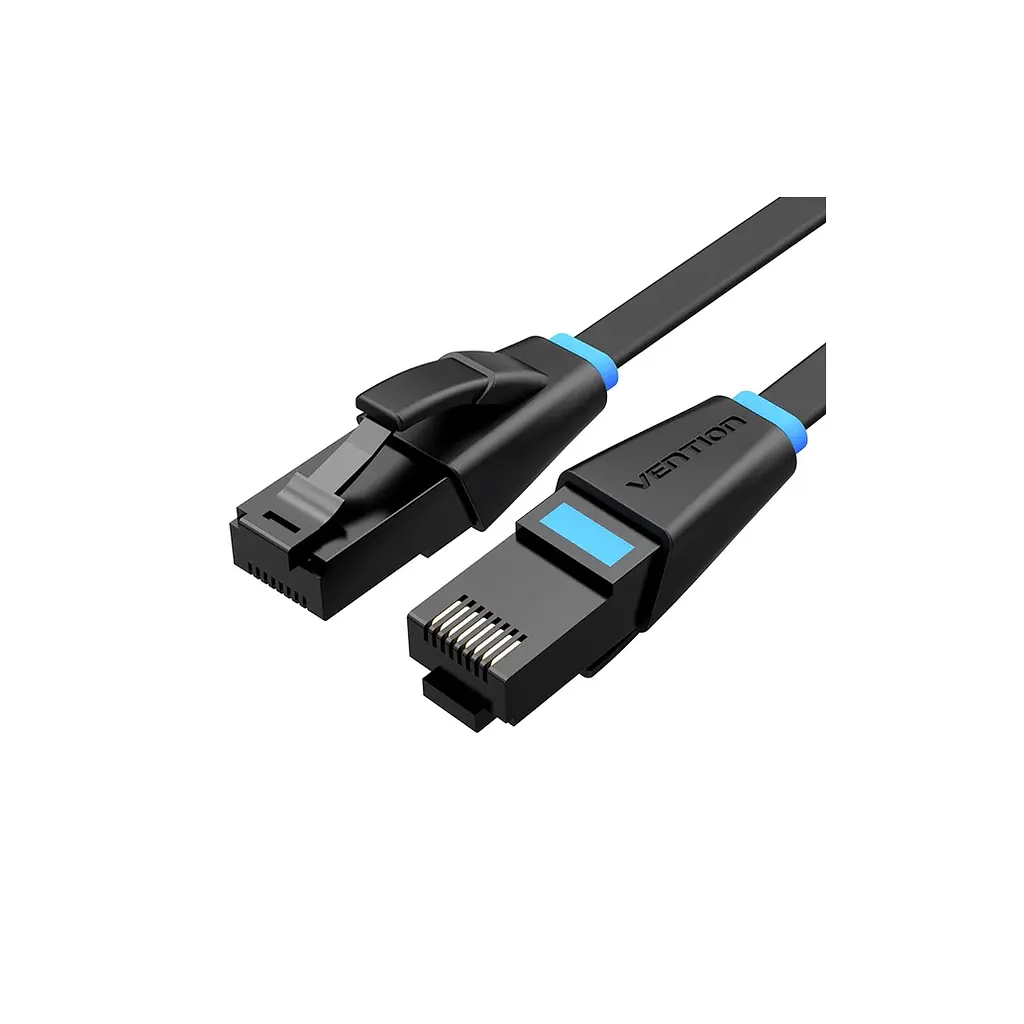 Патч-корд Vention 3 м, UTP Cat. 6 RJ-45 плаский чорний (IBJBI)