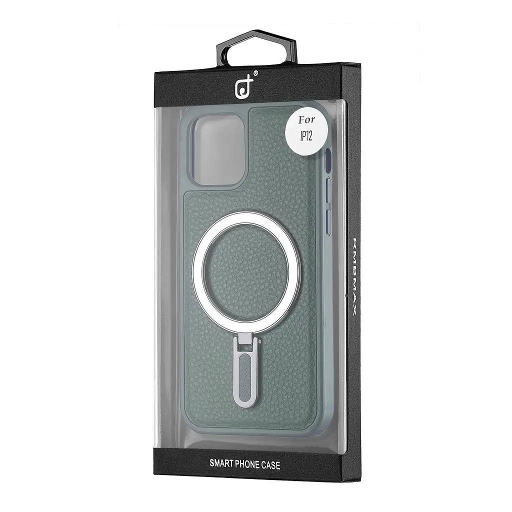 Чохол Jinduka Leather Ringo iPhone 12 Green - фото 2