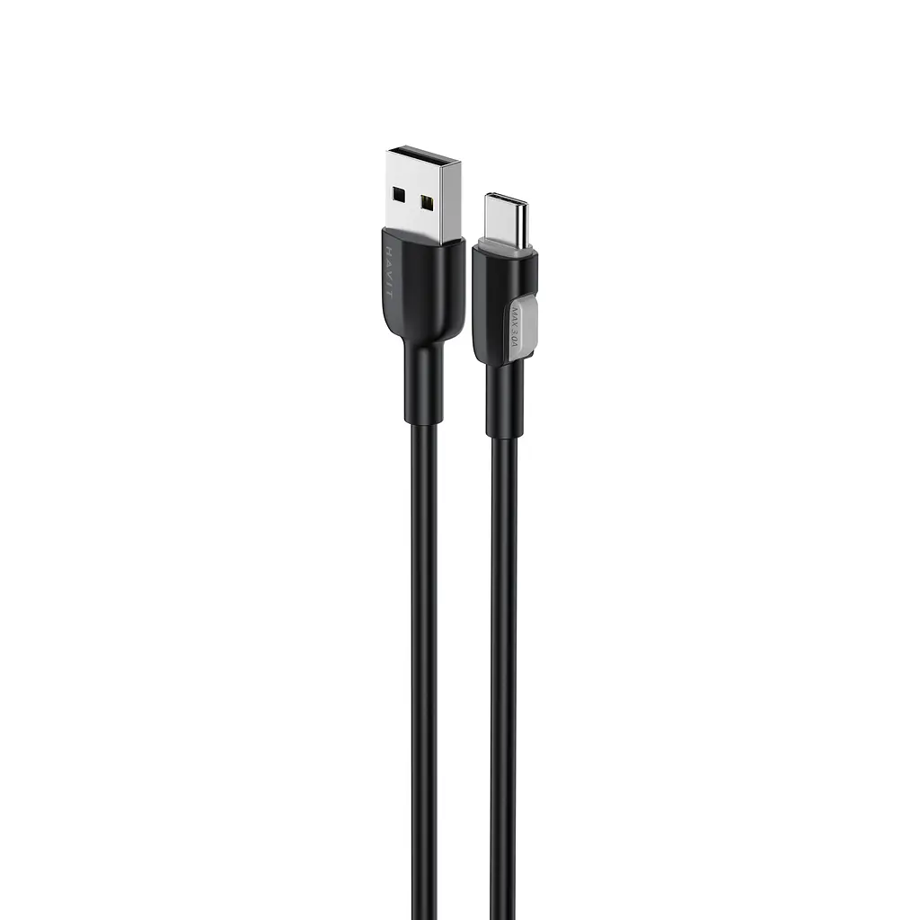 Кабель Havit CB307C 3A USB-USB-C 1 м черный (HV-CB307C) - фото 2