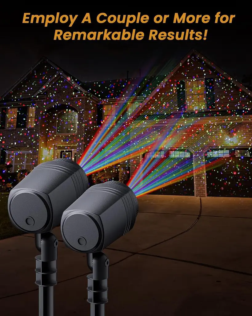 Уличные светодиодные лазерные гирлянды Enjoyedled Christmas Laser Lights, RGB - фото 2