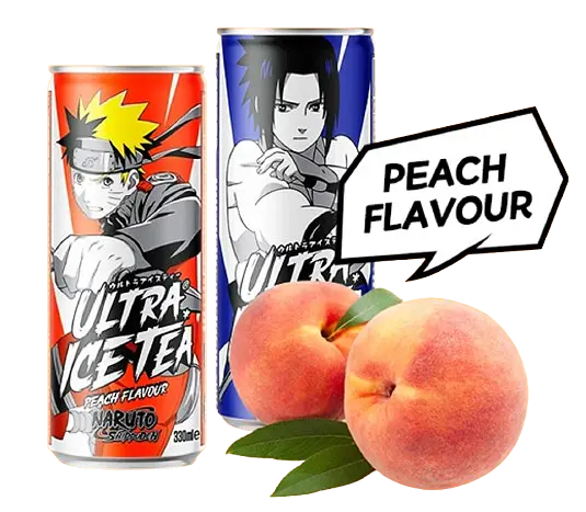 Холодний чай Ultra Ice Tea Naruto Peach 330 мл - фото 3