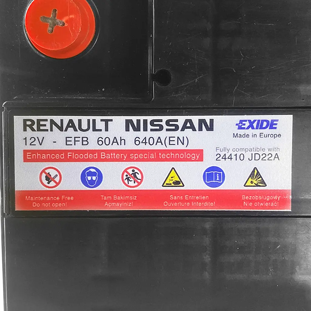 Автомобильный аккумулятор Exide Start-Stop 24410JD22A (-/+) 6СТ-60Ah АзЭ 640А (EN) - фото 3