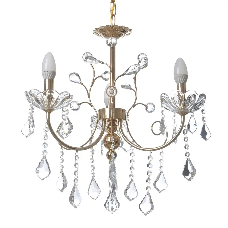 Люстра подвесная Brille хрустальная свеча E14 60W (BCL-657S/3) - фото 7