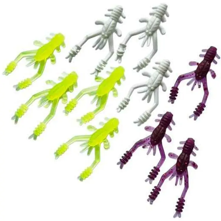 Силіконова приманка HARPOON "RingShrimp" 1,6" mix 1 (10шт/уп) плаваюча