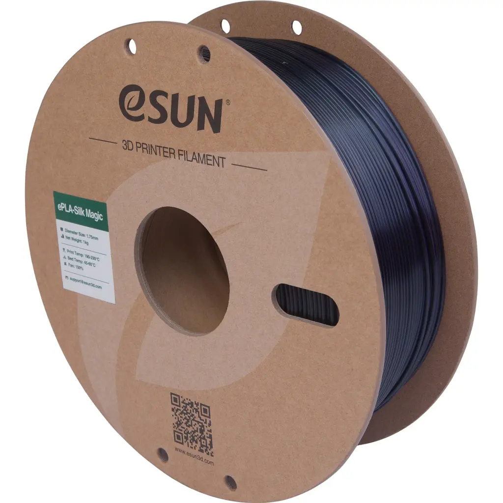 Пластик для 3D-принтера eSUN ePLA-Silk Magic 1 кг, 1.75 мм, Black Purple (EPLA-SILKMAGIC-P175BP1) - фото 2