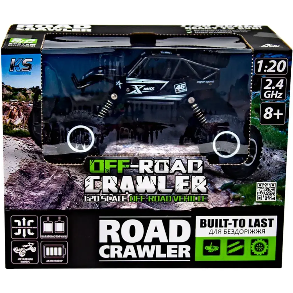 Машинка на радіокеруванні Sulong Toys Off-road Crawler Rock Sport 1:20 Black [SL-110AB] [114193] - фото 8