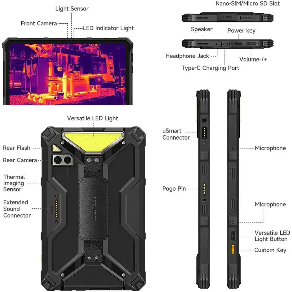 Планшет Ulefone Armor Pad 4 Ultra Thermal 8/256GB Black (6975326663250) [123110] - фото 14