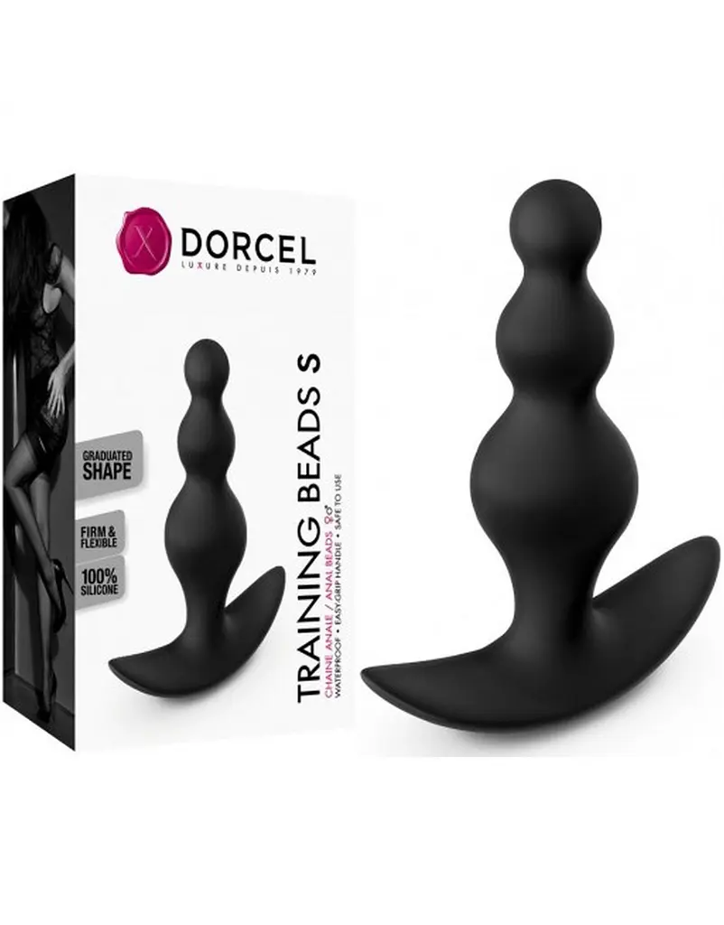 Анальна пробка Dorcel Training Beads S 10 см (чорний) - фото 5
