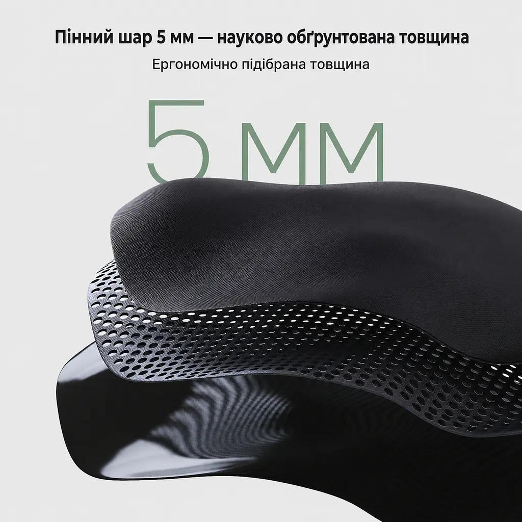 Килимок для миші з підтримкою зап’ястя UGREEN LP668 з піною з пам’яттю форми з протиковзною основою з гладкою поверхнею з лайкри розмір основи 220 × 245 мм чорний (25245) - фото 6